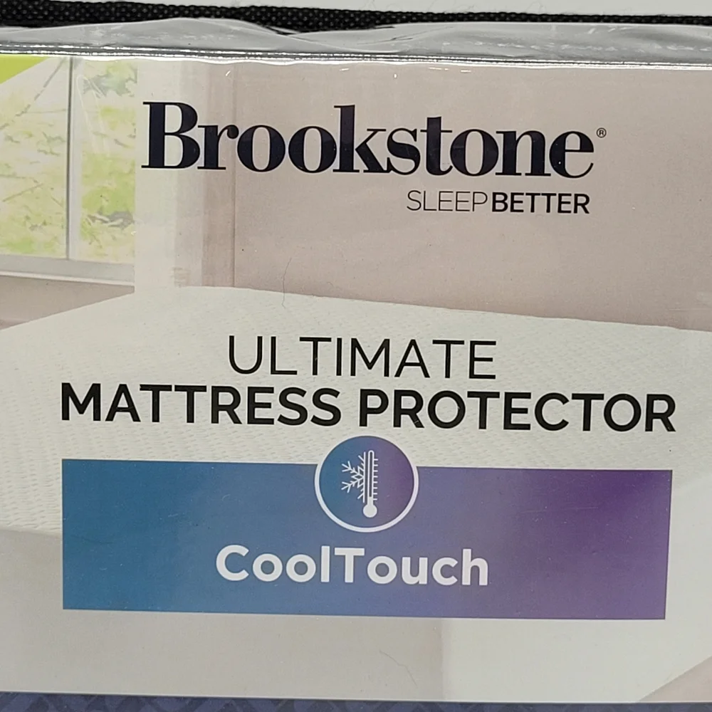 Brookstone Ultimate Mattress Protector Cool Touch Waterproof Cover Twin Size NEW